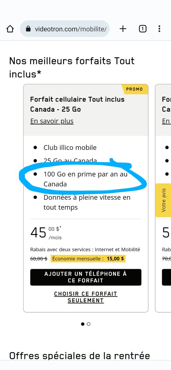 Patty3302's tweet photo. @Videotron Annoncer ceci n'est pas très honnête envers vos clients. Ce devrait plutôt être quelque chose du genre "Jusqu'à 20Go par mois en prime pour un maximum de 100Go par an", mais évidemment c'est tout de suite moins attrayant... https://t.co/DaAWVNiPBq