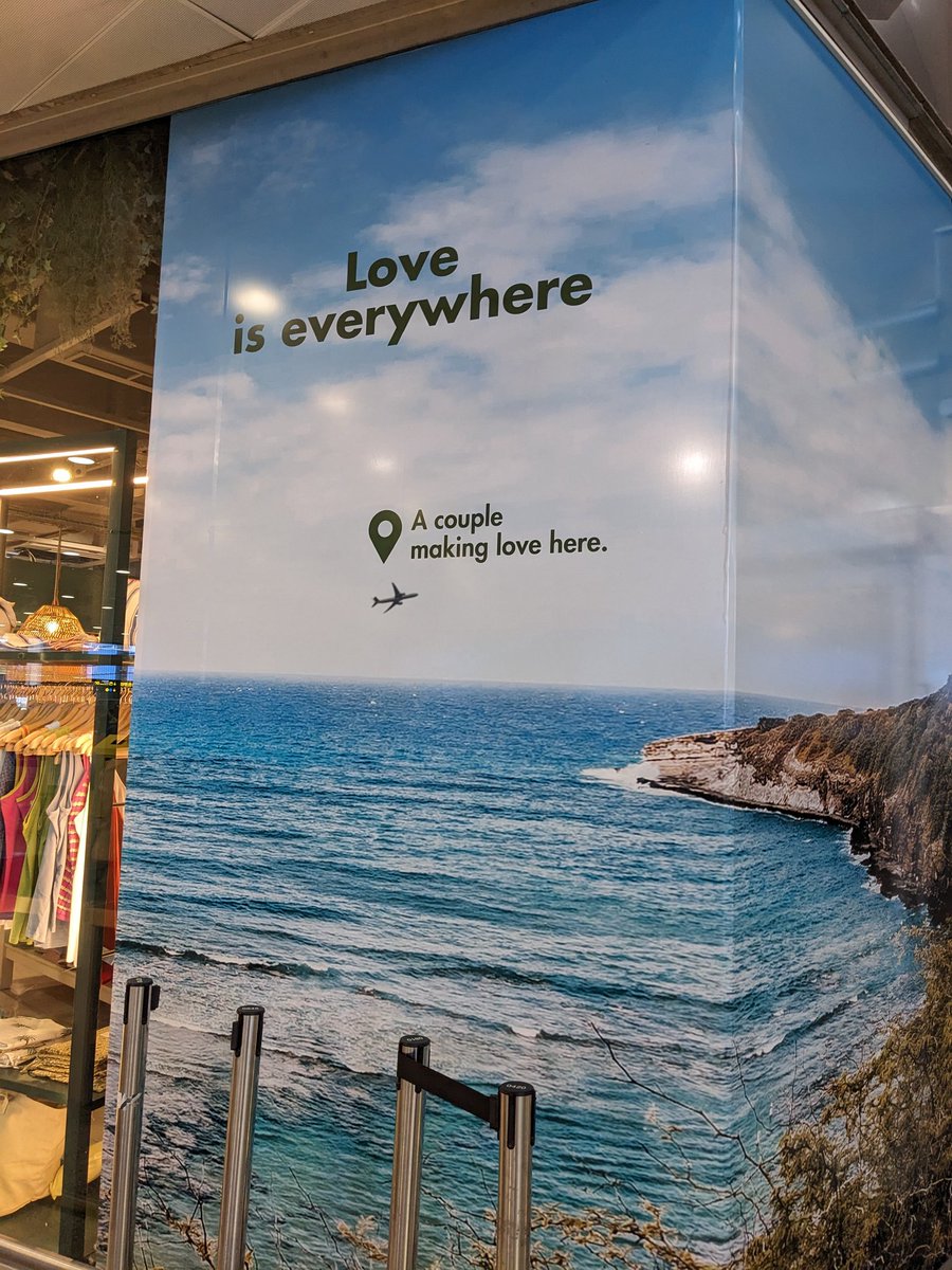 oneandonlystevo's tweet photo. @ladbible The Spanish are clearly far more liberal than us Brits. Spotted at Málaga airport https://t.co/8xoPWbM7fr