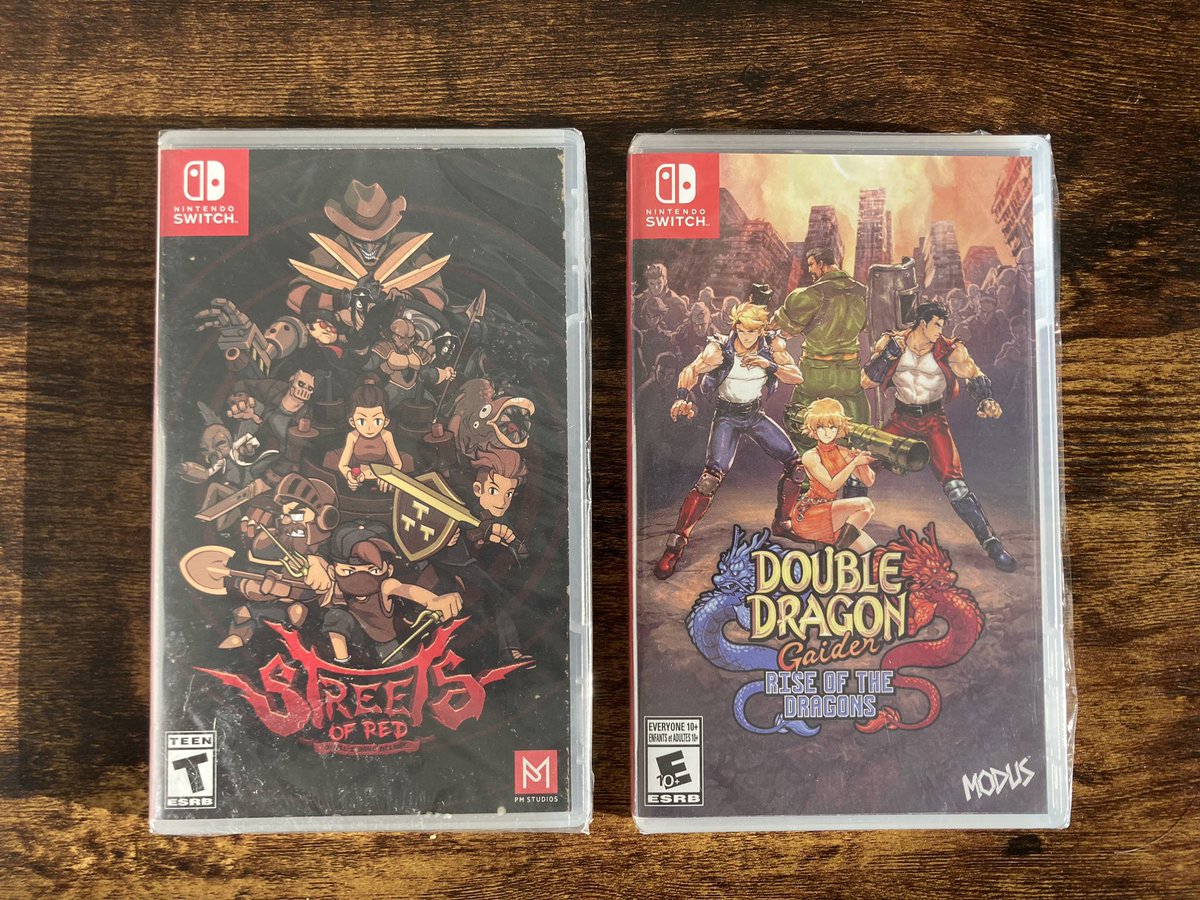 AgentLA1's tweet photo. It’s going to be a #beatemup weekend. #DoubleDragon #StreetsofRed #NintendoSwitch @secretbaseSG https://t.co/dxj7MdIuFh