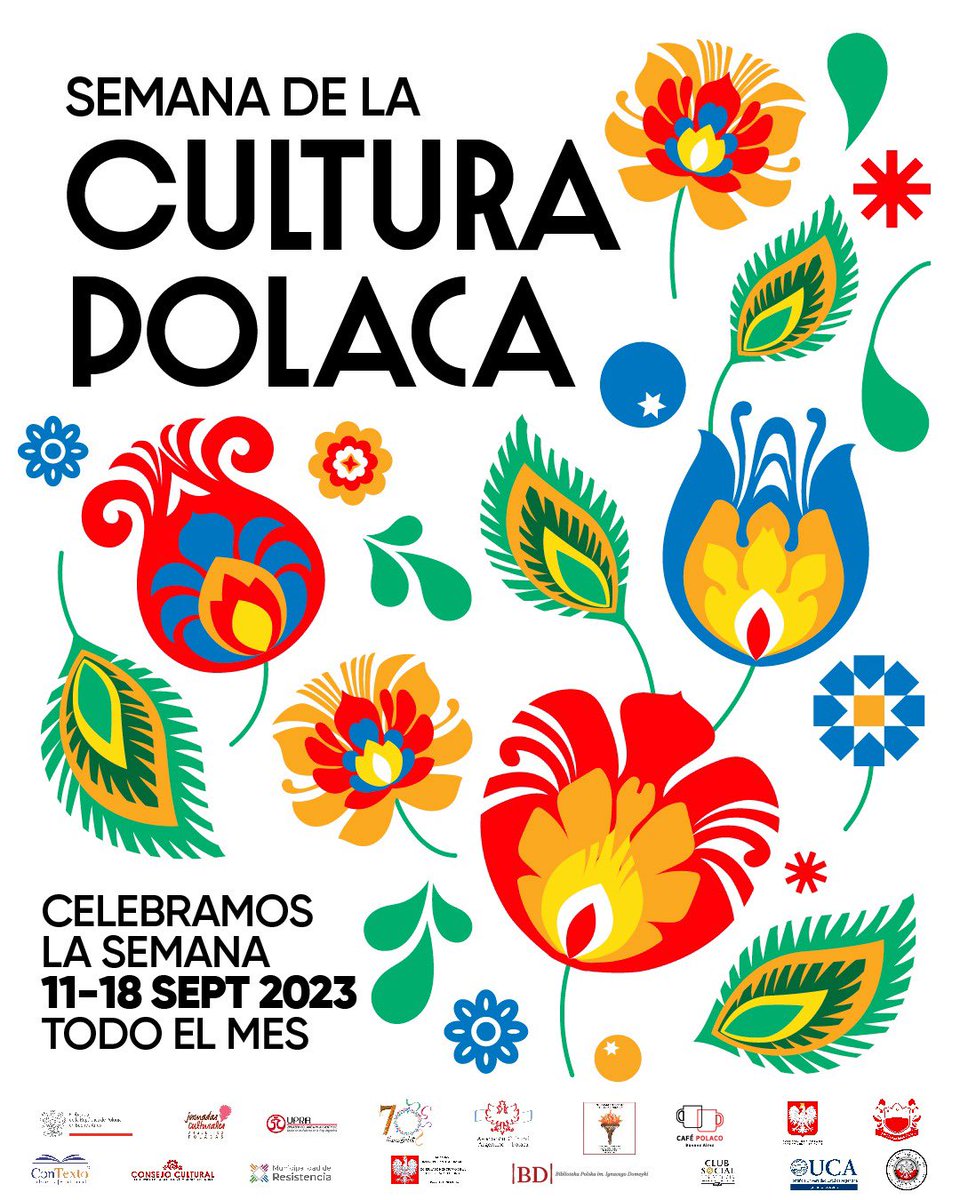 Falta poco ‼️

La semana de la #cultura polaca 🇵🇱vamos a celebrar todo el mes de #septiembre ‼️ 

No se pierdan las actividades culturales‼️ #PolishHeritage #PatrimonioPolaco