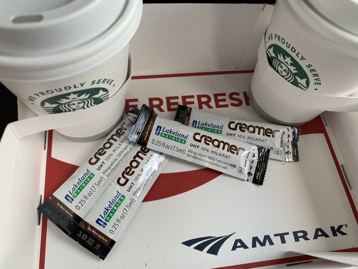 The great taste of Irish dairy from <a href="/lakelandFS/">Lakeland Dairies Foodservice</a> in my coffee this morning from NYC-D.C. on <a href="/Amtrak/">Amtrak</a>