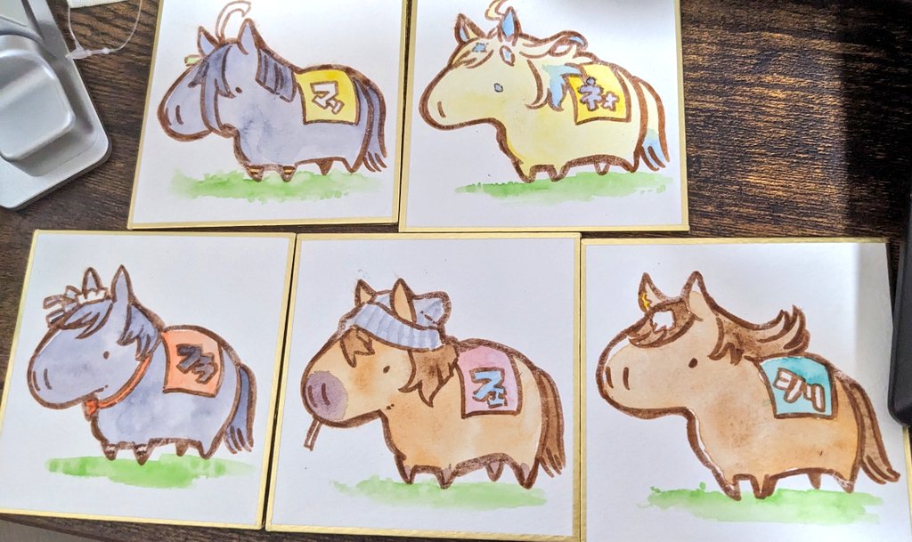 ツイキャスでリク聞いて描いた色紙
これも夏コミ持っていきます〜 