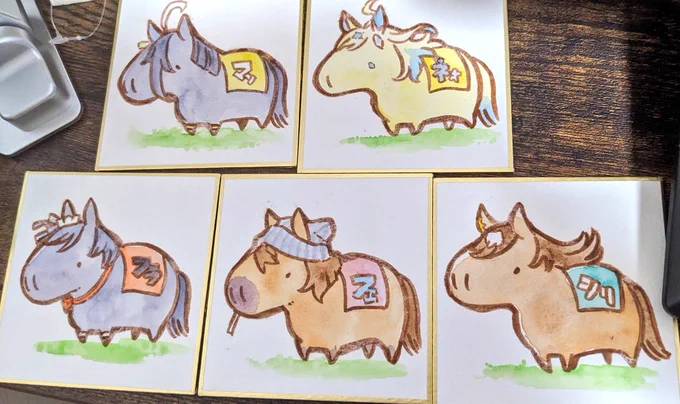 ツイキャスでリク聞いて描いた色紙
これも夏コミ持っていきます〜 