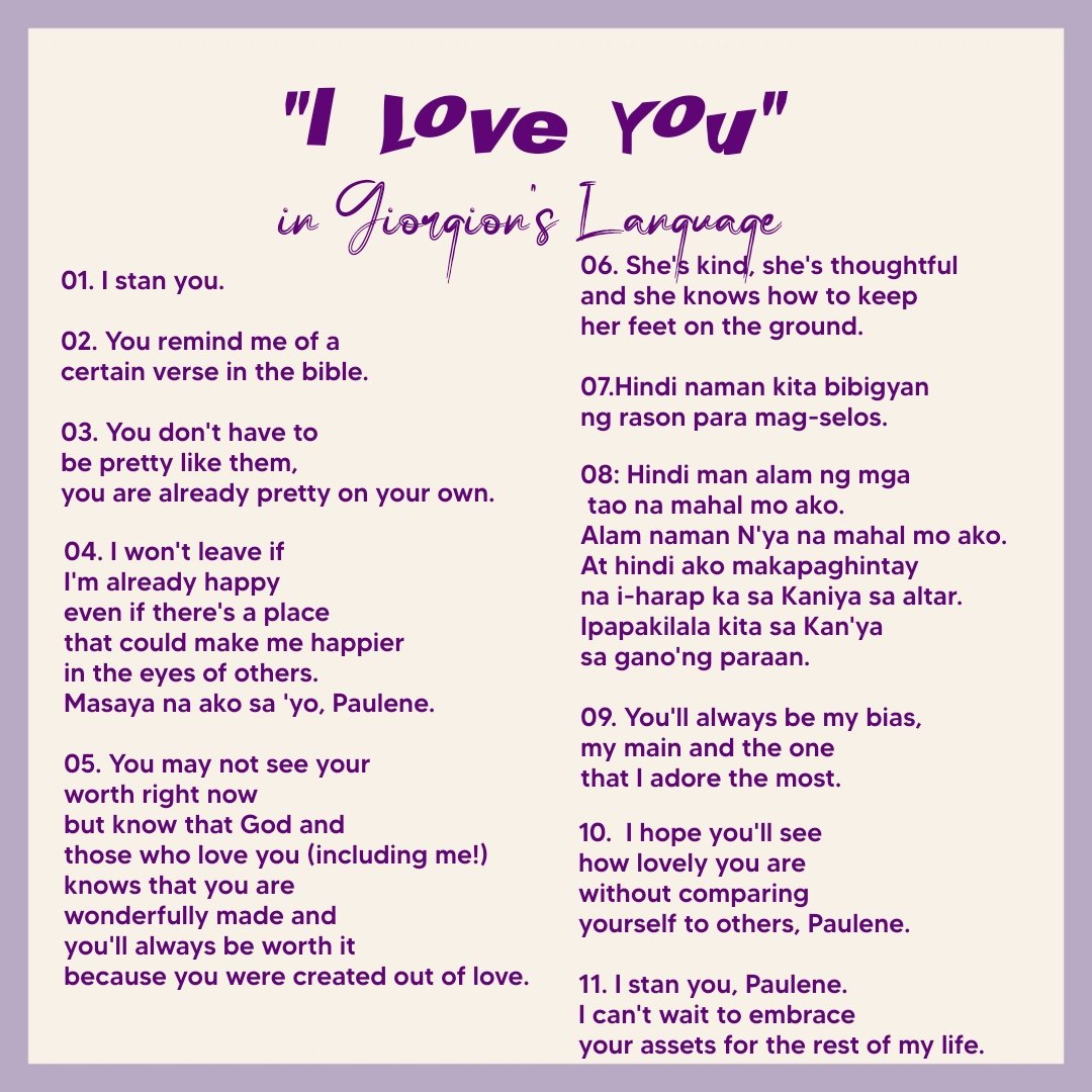 iscaladeltreano's tweet photo. ‘i love you’ in giorgion san pedro's language ໑ ⌗ ✰ 

@alluringliwp https://t.co/iCnRoII2Qm