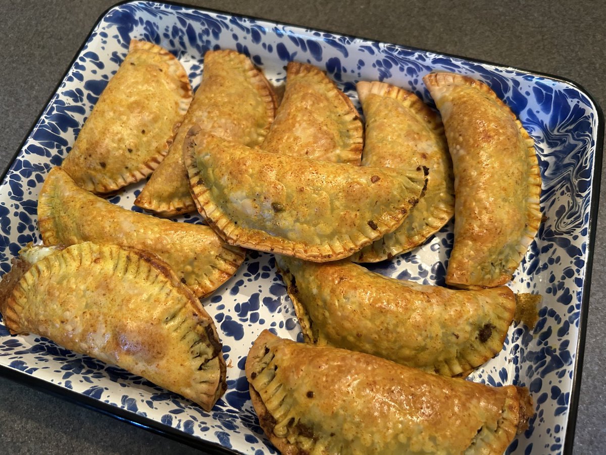 PhredVa's tweet photo. Made some Jamaican Beef Patties last night. Not bad for my first try. 🇯🇲 https://t.co/7iP4c0D6OT