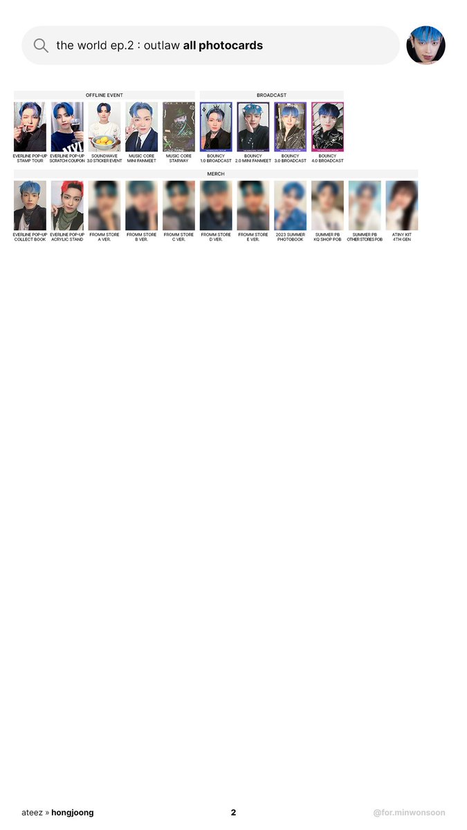 forminwonsoon's tweet image. 230805
⊹ the world ep.2 : outlaw
⊹ all individual member photocards
⊹ will update as i find better pics! ctto

➽ up to 2 pages now 🫠
➽ all members here → drive.google.com/drive/folders/…

⌗ 에이티즈 홍중 성화 윤호 여상 산 민기 우영 종호 ateez template
#ATEEZ #에이티즈 #BOUNC