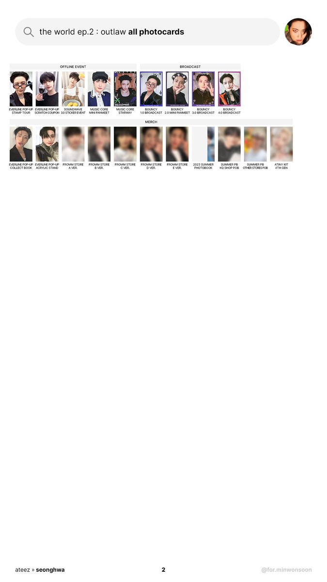 forminwonsoon's tweet image. 230805
⊹ the world ep.2 : outlaw
⊹ all individual member photocards
⊹ will update as i find better pics! ctto

➽ up to 2 pages now 🫠
➽ all members here → drive.google.com/drive/folders/…

⌗ 에이티즈 홍중 성화 윤호 여상 산 민기 우영 종호 ateez template
#ATEEZ #에이티즈 #BOUNC