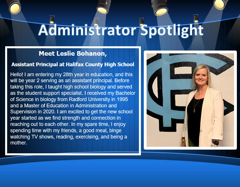 HCPSDistrict's tweet photo. Leading up to the start of the new school year, we are spotlighting our administrators! Learn more about them as a leader and person. Stay tuned for more spotlights! https://t.co/YnAbk2buZi