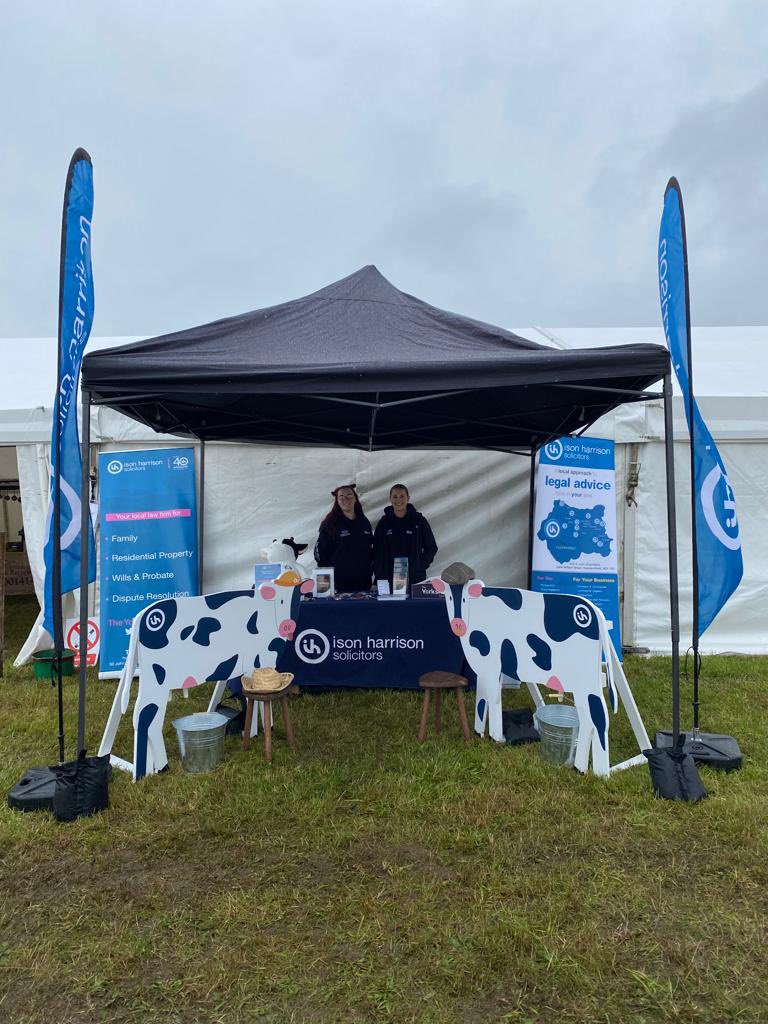 Charlotte, Amy and Orla are at the Emley show this afternoon, where the weather is just about cooperating. Come down and have a go at milking one of our cows or guess their names for the chance to win a prize 🐮