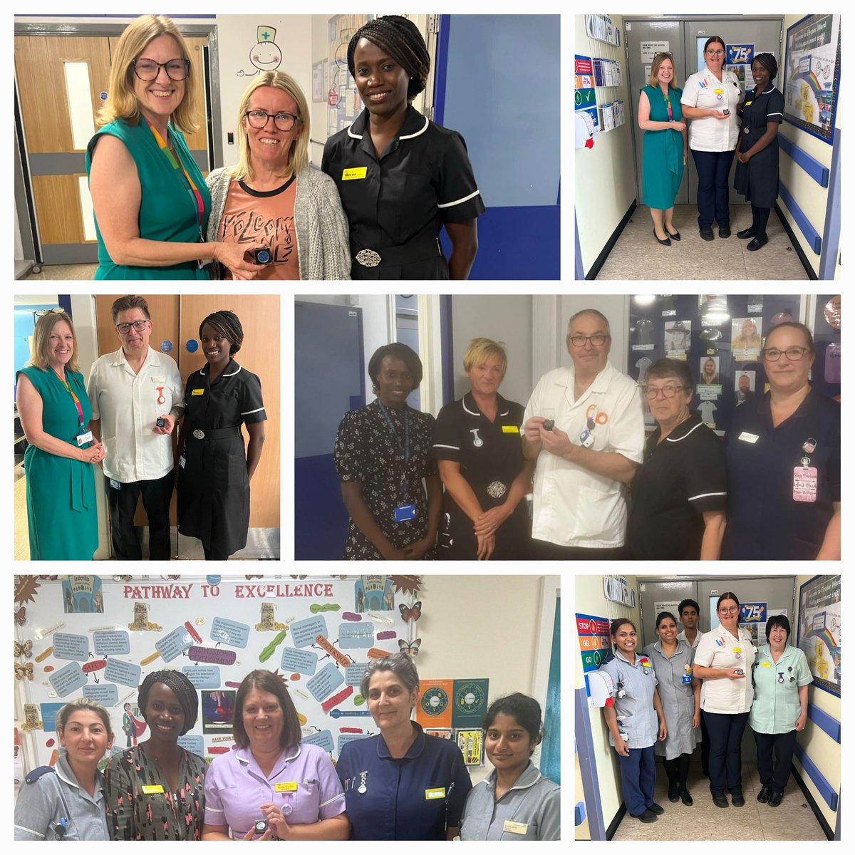 Congratulations to our 5 healthcare support workers @nghnhstrust on being recognised by @cnoengland for their contributions to our organisation. Proud to present your awards alongside @higginsyvonne this week.