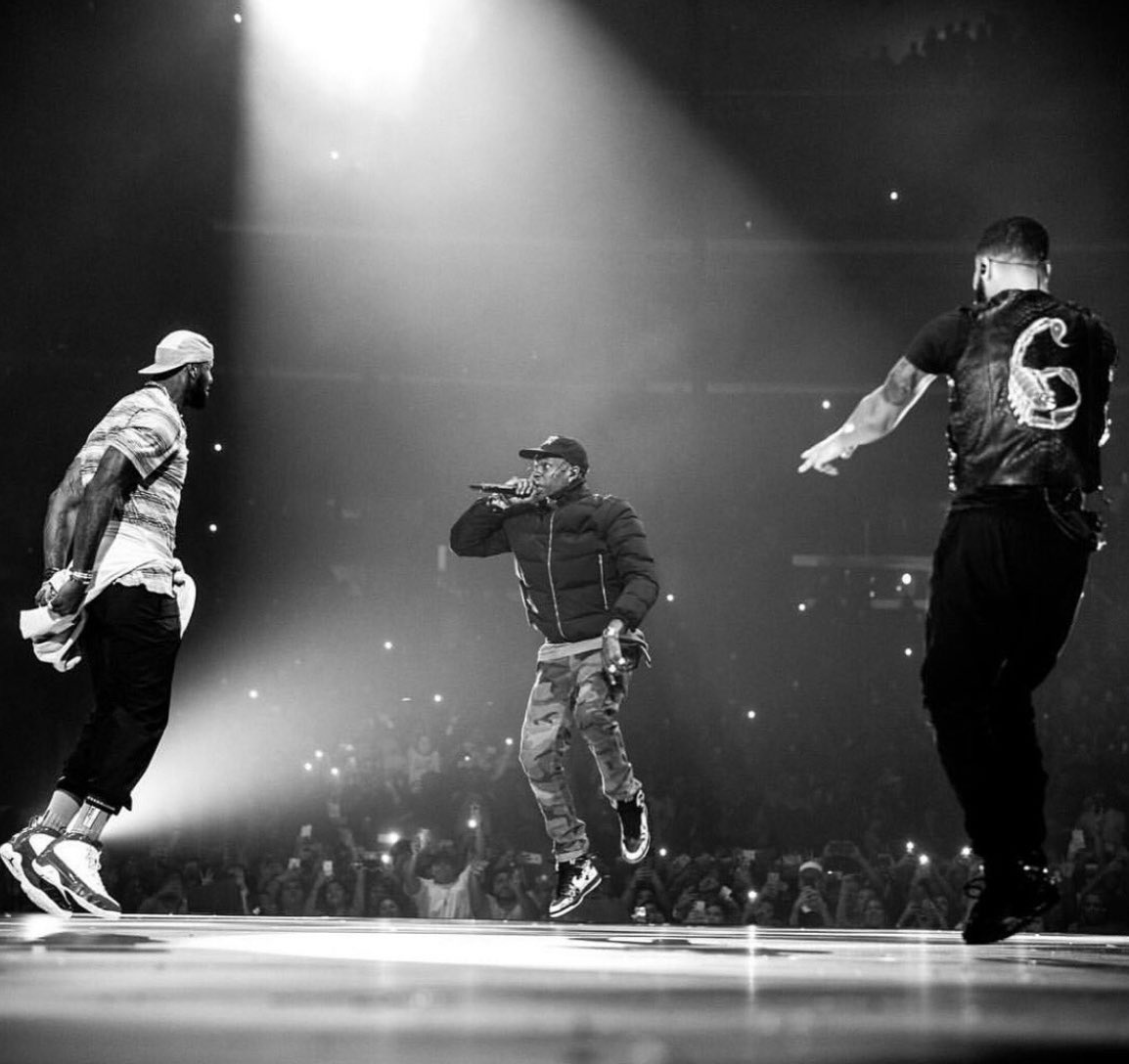 Drake, LeBron &amp; Travis Scott performing on stage together (2018) 🔥