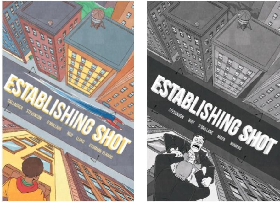 THREAD! 

"Establishing Shot" - a 40pg anthology w. 6 tales (3 meta, 3 b&amp;w crime). 

Art from <a href="/AlfieGallagher/">Alfie Gallagher</a> <a href="/llanelloyd/">Lane! Draws! Comics!</a> <a href="/neocomicart/">Edison Neo</a> <a href="/DanielRomerou/">Daniel Romero🇨🇱 - WTBHD</a> @clarkbintart <a href="/butchmapa/">Butch Mapa</a>, lettering @HassanOE <a href="/ComicsWrangler/">Jonathan (Lexi’s Version)</a>, cover <a href="/notanotheralex/">alex moore</a>! 

More (and buy): Arachnidguy.gumroad.com