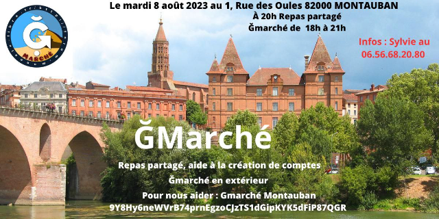 monnaie_libre's tweet photo. Le 08/08/2023 à @villemontauban 

#MonnaieLibre #Gmarché https://t.co/Ro1FUotFQA