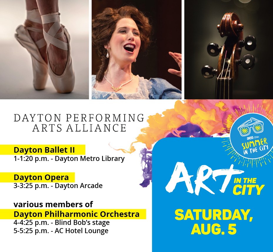It's Art in the City Day- head downtown and enjoy some great performances!