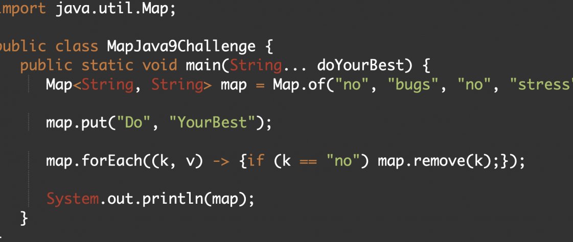 Time to improve your Java skills with this Map Collection Factory Challenge! 💻 

Be a Java Challenger take a short quiz here 👉 bitly.ws/PAeV

#javachallenger #javacertification #software #java #code #map