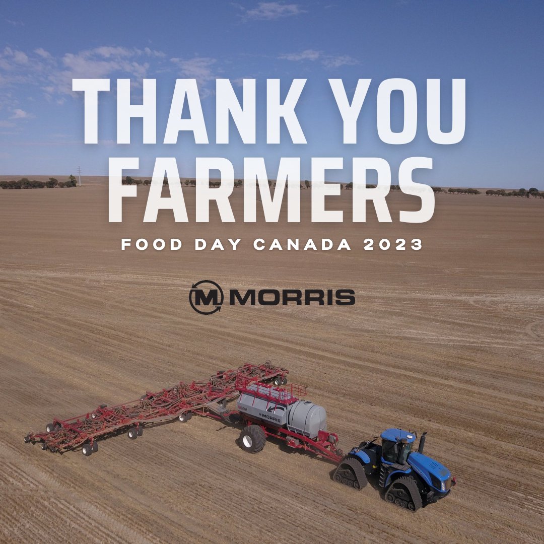 Morris_Seeding's tweet photo. Happy Food Day, Canada! This one goes out to all the hard-working farmers that bring food to our tables each and every day. We wouldn’t be here without you.
#morris #ag #agdaily #saskag #harvest23 https://t.co/75sEH6I5sY