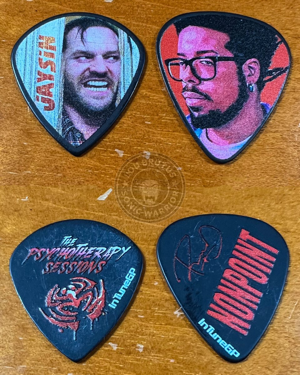 NONPICK! I was glad to add these @Nonpoint guitar picks to my music memorabilia collection recently. Thanks to both Jaysin Zeilstra and @SheedPoint for the love. Check 'em out! #Nonpoint #GuitarPick #GuitarPicks