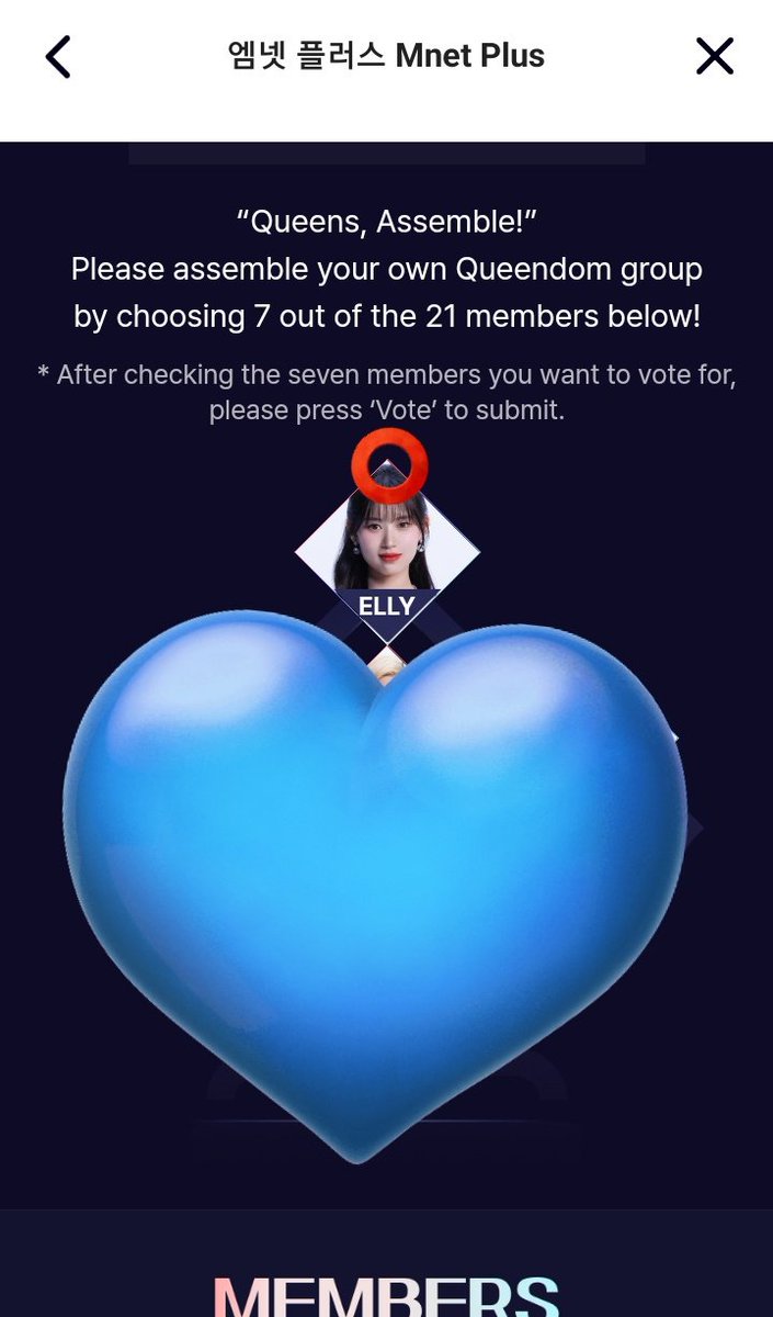[ONLY 3 DAYS LEFT] VOTE FOR #ELLY ON QUEENDOM PUZZLE IN MNET APP  AND TWINKPLE APP🙏🏻