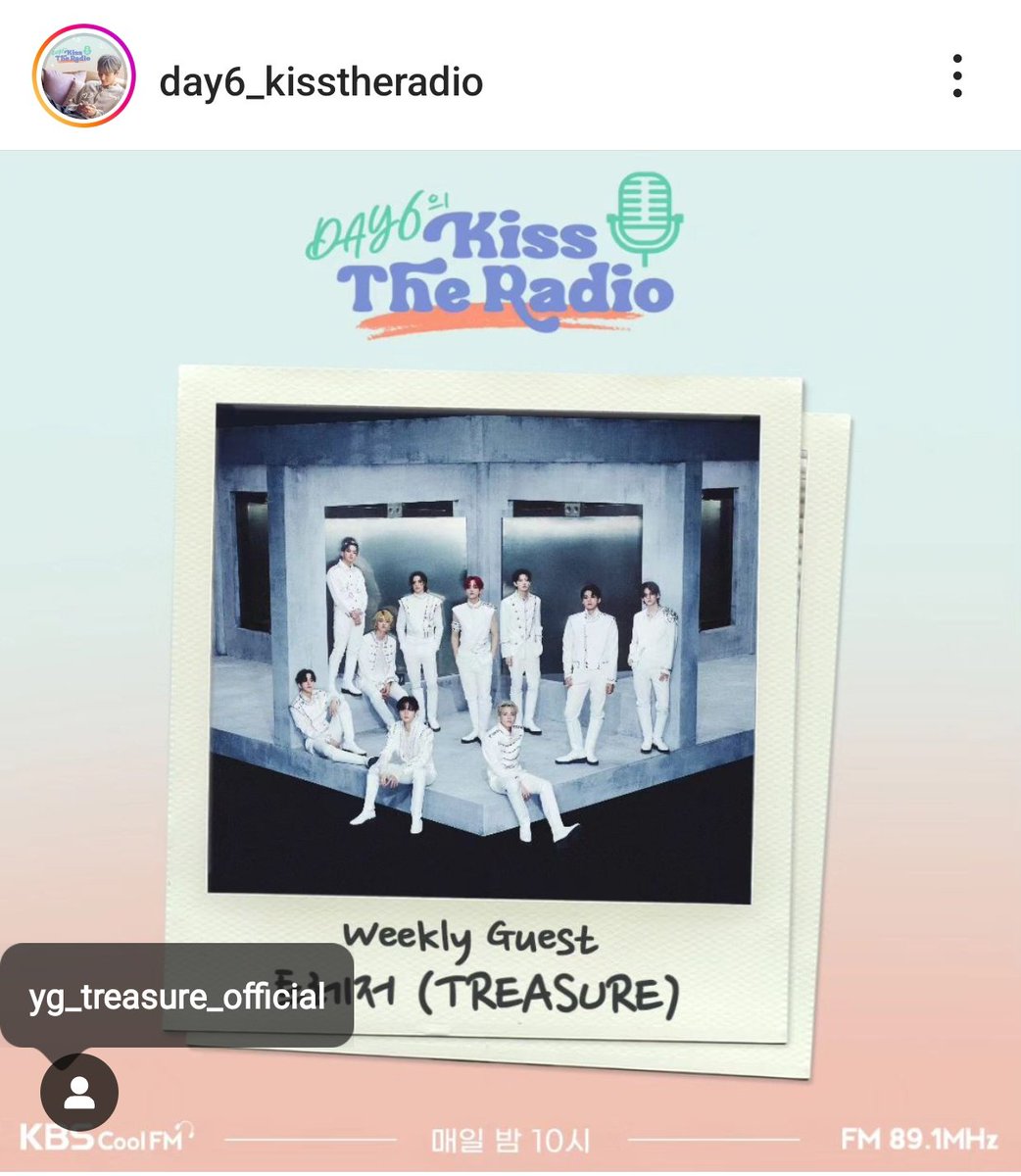 #TREASURE       SCHEDULE

TREASURE will be  appearing on DAY6 Kiss The Radio! 

📻: DAY6 Kiss The Radio
⏰: 10PM KST
🗓️: August 9, 2023| Friday
🔗: youtube.com/@KBS_CoolFM

RUN WITH TREASURE
#D1_To_TR3ASURE_Anniversary
#TREASURE  #REBOOT…