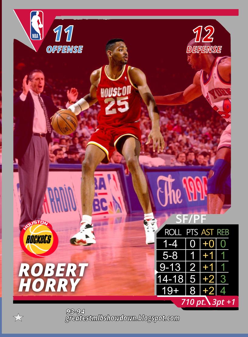 MLBShowdown2016's tweet photo. First #nbashowdown matchup for the 00 Lakers will be another multi-championship team's best regular season performance: 1994 Houston Rockets! https://t.co/kO7wxLGRJ2