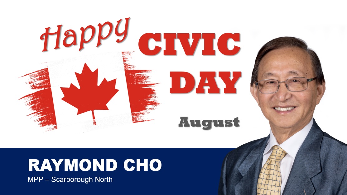RaymondChoPC's tweet photo. Get ready for🍁#CivicDay, aka #SimcoeDay, in #ScarbTO and #Toronto this weekend!
From exploring local attractions to enjoying vibrant festivities, let's make the most out of this special holiday.
Have a safe and joyful #CivicLongWeekend everyone!
#BeSafeHaveFun https://t.co/aCaFXOfISm