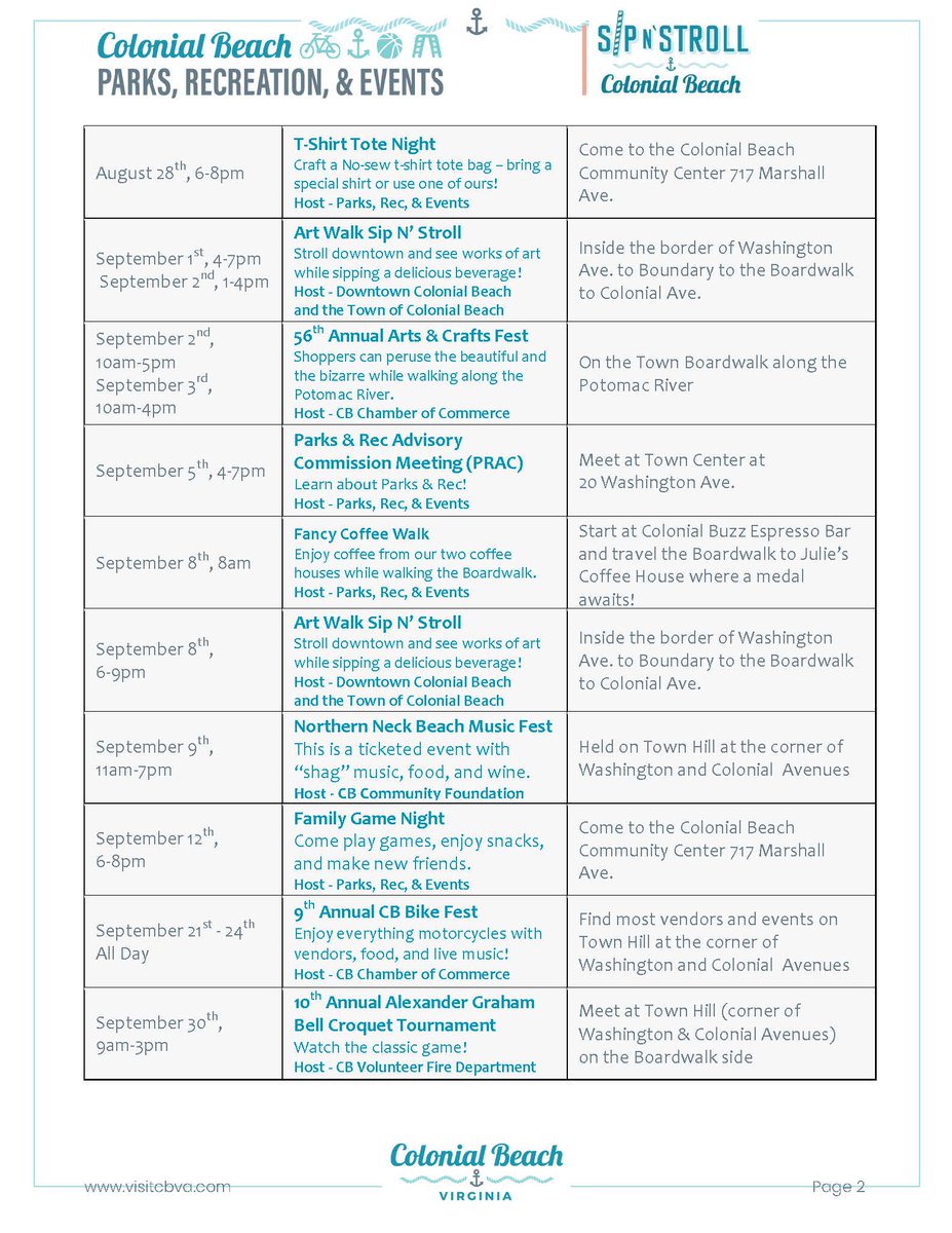 Visit Colonial Beach VA tweet media