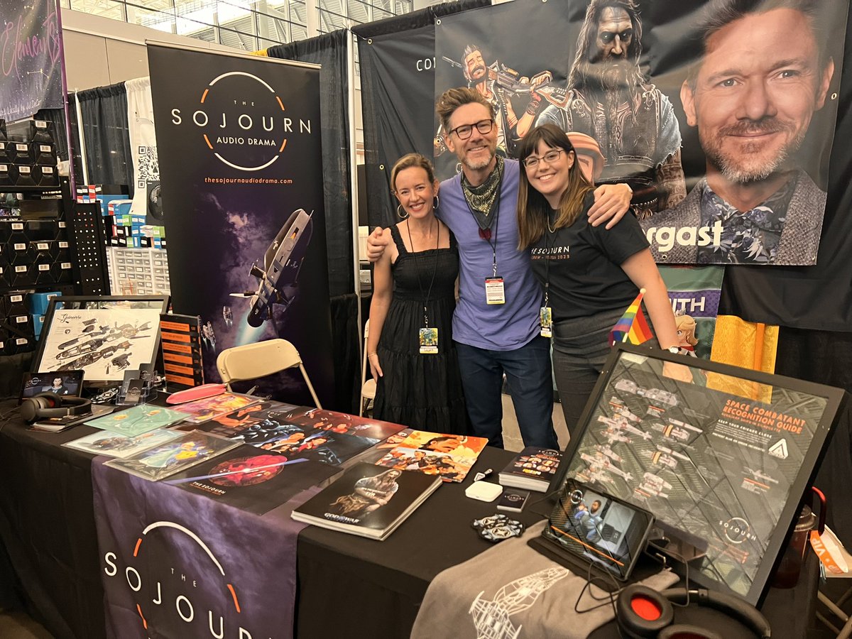 We’re here at @FANEXPOBoston Booth 1241 for a second day, joined by @laurafayesmith, @benjipea, and @TheReelLarissa for signings before their panel this evening! Come on by and say hello! #TheSojourn #MarioKart #Nintendo #GodofWar #ApexLegends #ApexLedgends