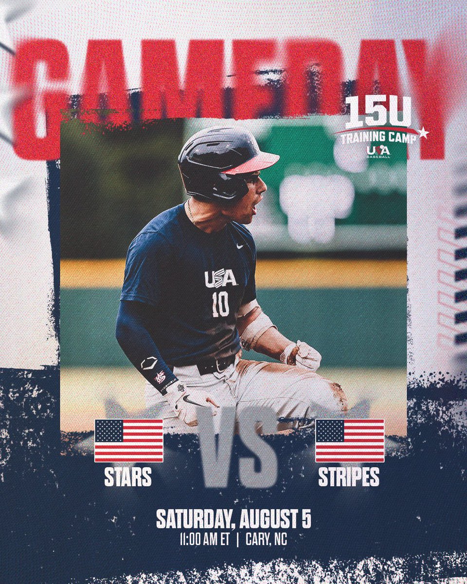 LAST GAME DAY🚨 🏟️ USA Baseball Training Complex ⏰ 11 a.m. ET 📺 usabaseball.tv