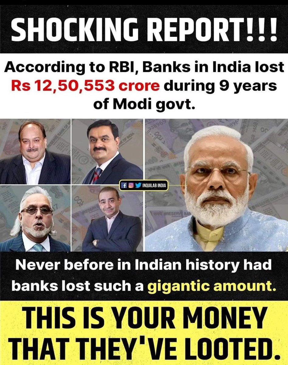 SurrbhiM's tweet photo. Highest number of Bank frauds during Modi regime , it never happened before . https://t.co/WcE47Y2c7N