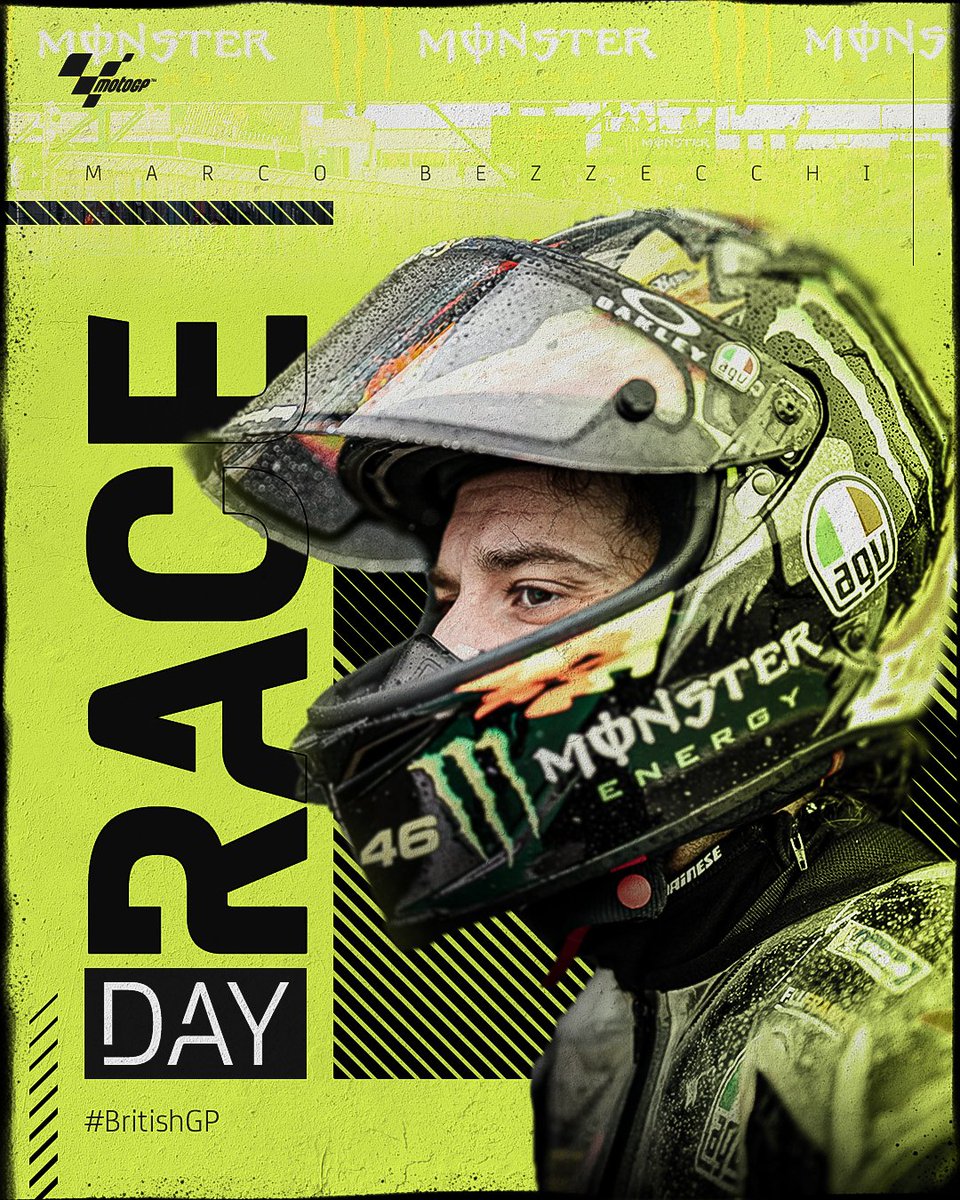 MotoGP's tweet photo. It's RACE DAY at Silverstone! 🙌

Are you ready for the big one? 😏

#BritishGP 🇬🇧 https://t.co/rXqTxCam0M