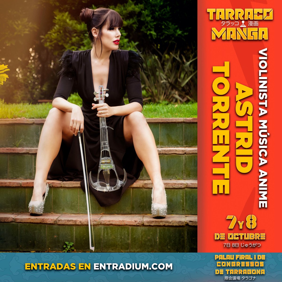 starracounlmtd's tweet photo. NOTICIÓN!!!! Tenemos el enorme honor de presentaros a la grandísima @AstridTorrente, que nos traerá un repertorio de temas de anime interpretados con violín al TARRACO MANGA!!!!! 

Entradas en: https://t.co/elk188Spvi https://t.co/ukoCt6Z5nL