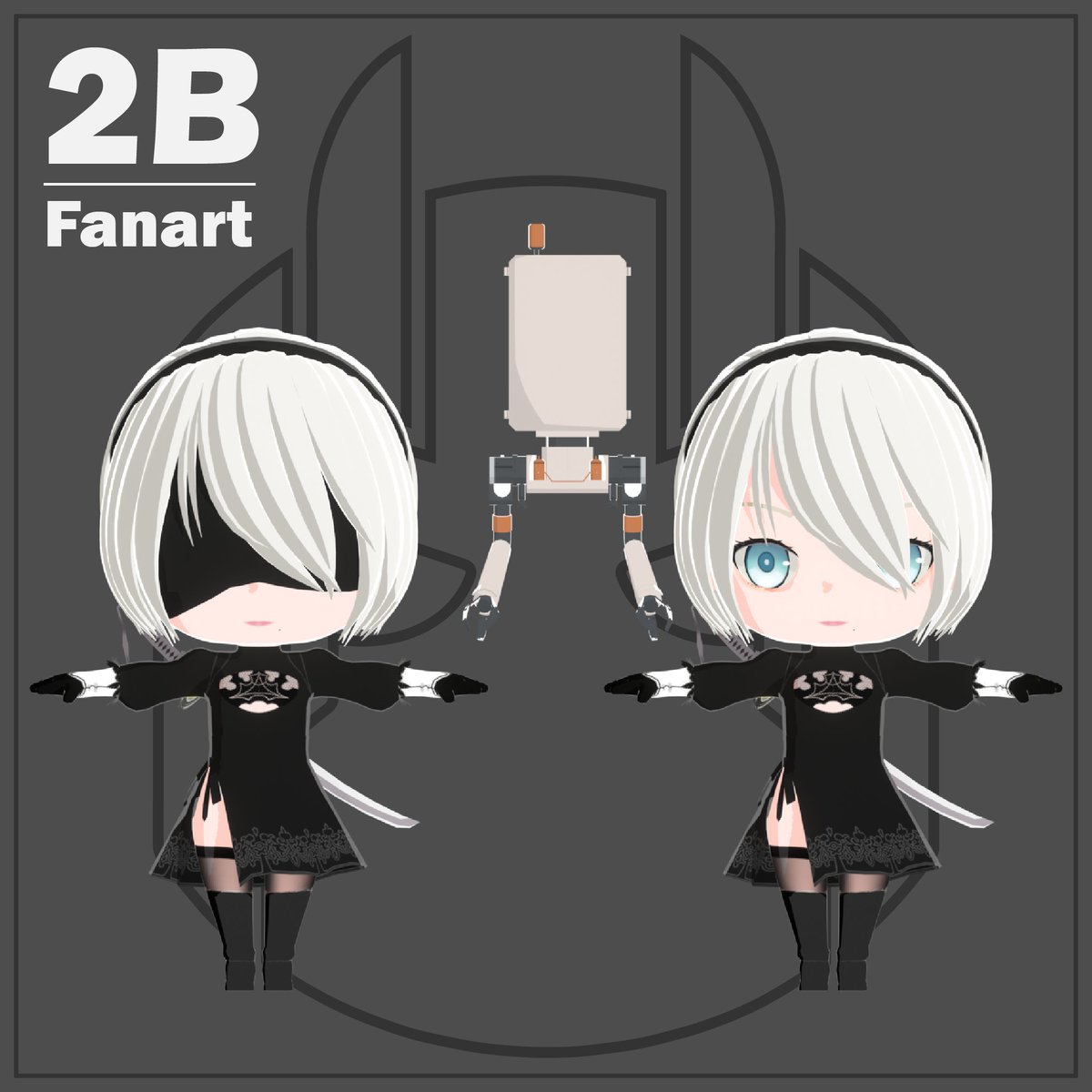 Max_Meo3D's tweet photo. Chibi 2B fanart
#b3d #makewithblender #cg #oc #mmeoartworks #blender #cgart #3dcharacter #3D #evee #fanart #nierautomata #2b #npr #anime # #mmeoartworks https://t.co/z41C3DXs4d