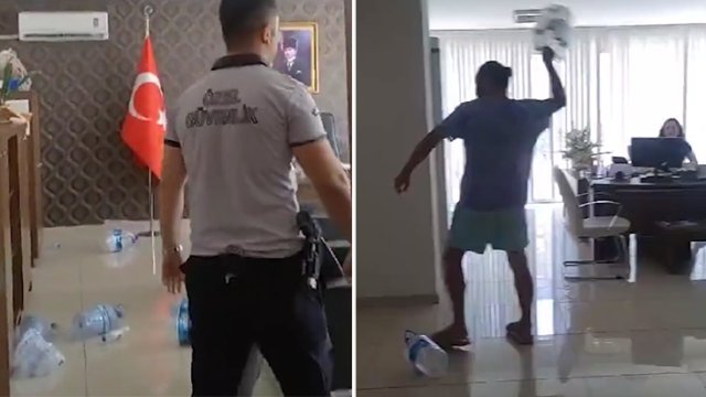 Antalya'da "34 gündür suyum akmıyor" diyerek belediye binasını basan vatandaşın, evinin vanasının kapalı olduğu ortaya çıktı.