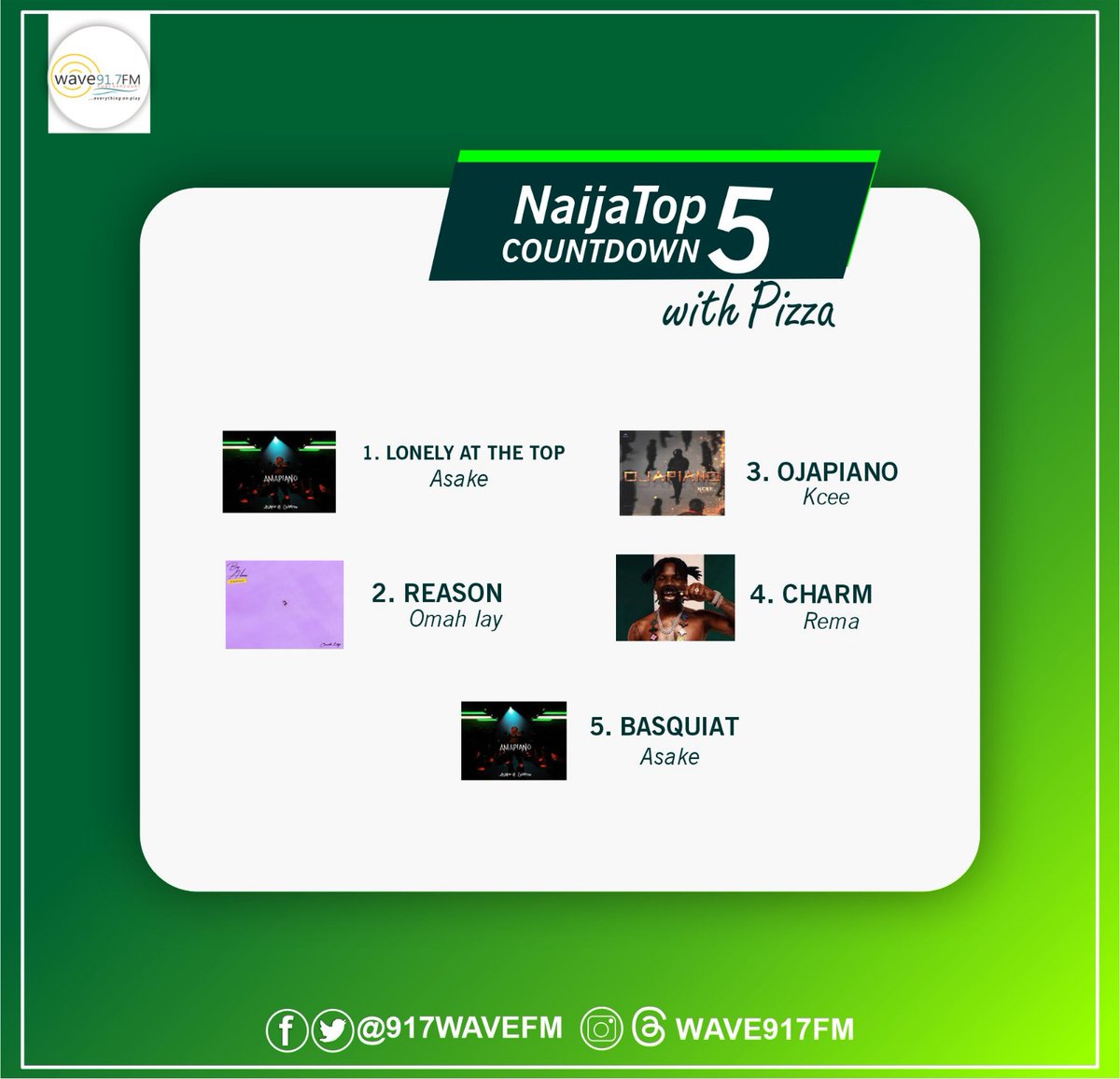 917wavefm's tweet image. #Thechart #thisweek