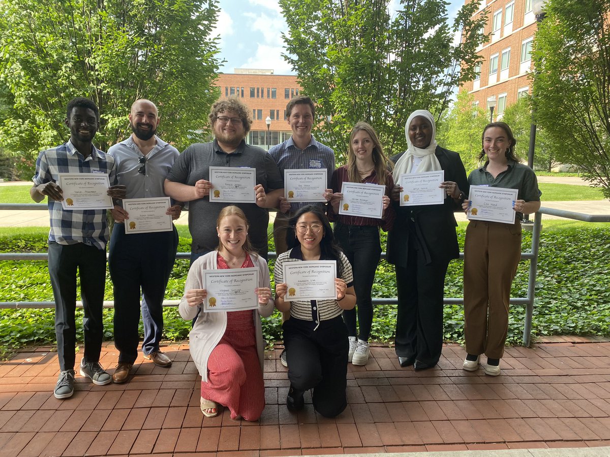 The Matson Lab (@matsonlab) on Twitter photo Belated post - but congrats to these talk and poster prize winners from #WNYIS23!!! Great science from the inorganic-ly inclined groups of <a href="/URochesterChem/">University of Rochester Chemistry Department</a> <a href="/CornellChem/">CornellChemistry</a> <a href="/UBChemistry/">UB Dept of Chemistry</a>! Belated post - but congrats to these talk and poster prize winners from #WNYIS23!!! Great science from the inorganic-ly inclined groups of <a href="/URochesterChem/">University of Rochester Chemistry Department</a> <a href="/CornellChem/">CornellChemistry</a> <a href="/UBChemistry/">UB Dept of Chemistry</a>!