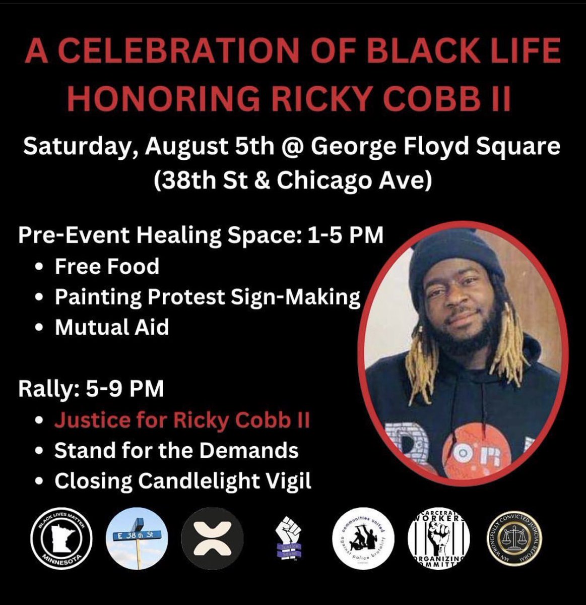 Justice for #RickyCobb and all victims of the gross, institutionalized violence that is fundamental to U.S. policing!

#rickycobbII #BlackLivesMatter