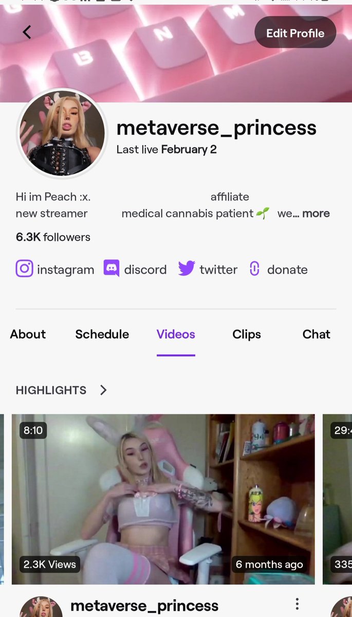 metaprincess_'s tweet photo. My Twitch is unbanned finally!!! I will be streaming soon 🤩 https://t.co/EblL9SAJxh