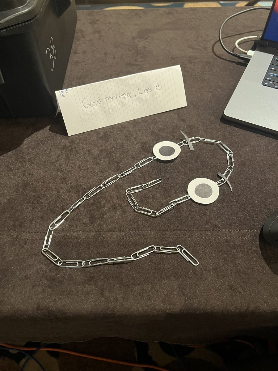 lee_whitfield's tweet image. Someone is trying to be funny. This was on my desk when I came in to teach today. #dfir #dfirsummit #Clippy