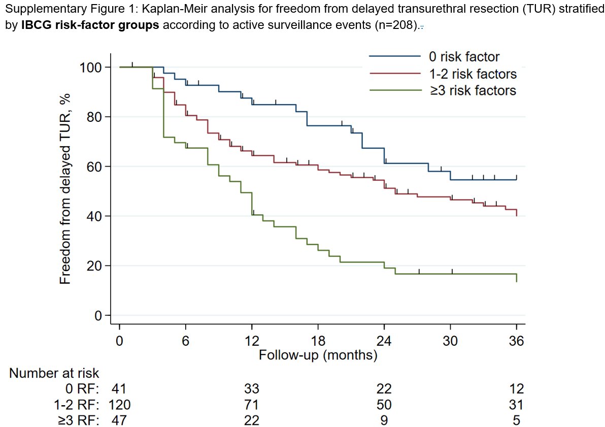 For patients on Active Surveillance for #bladdercancer the IBCG IR-NMIBC scoring system can be used as a counselling tool to advise patients on the risk of a subsequent TURBT pubmed.ncbi.nlm.nih.gov/37535836/ @drtanws @RobertoContieri @ValGraj @NBuffi @GLughezzani @IBCG_BladderCA…