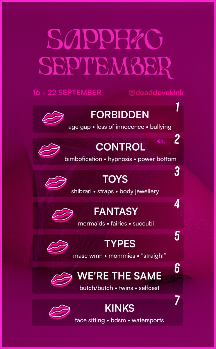 Here's a more mobile-friendly version of the prompts!

Bring all your friends, we want to see the love for the wlw community! And yes, gender-bent characters are more than welcome

Art and fics, all fandoms, all welcome! prompt cards, rules, FAQs, &amp; more ↓listed below↓ shortly