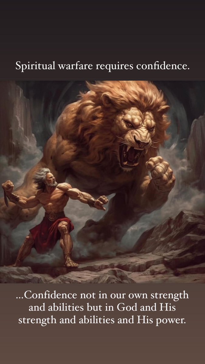 Spiritual warfare requires confidence. 

…Confidence not in our own strength and abilities but in God and His strength and abilities and His power.

#faith #trustgod #bible #jesus