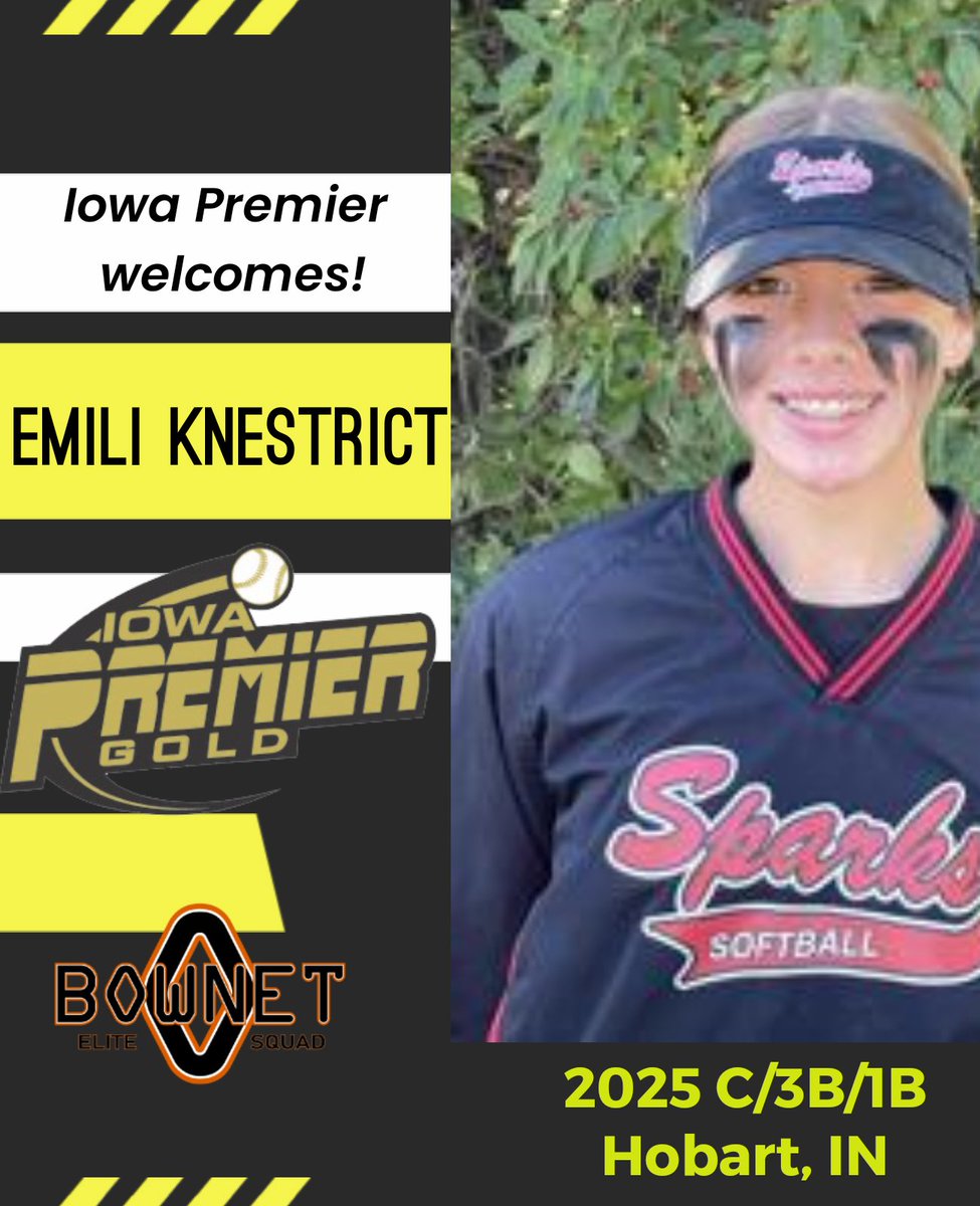 IowaPremierFP's tweet photo. Iowa Premier Welcomes! @emiknestrict to its National Program! The 2025 C/UTL out of Hobart, Indiana brings bigtime, measurable upside to the Club and is expected to make immediate impacts! #wejustreload @ExtraInningSB https://t.co/dCUJHIxi93