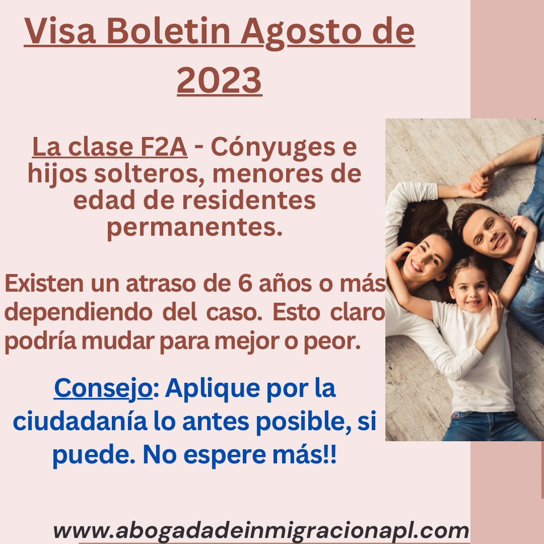 AndreiaPark's tweet image. Longer than usual delays for family based green cards. 

Esperas largas en la categoría F2A de las peticiones familiares de green card. #abogadadeinmigracion #changinglife #movingtous