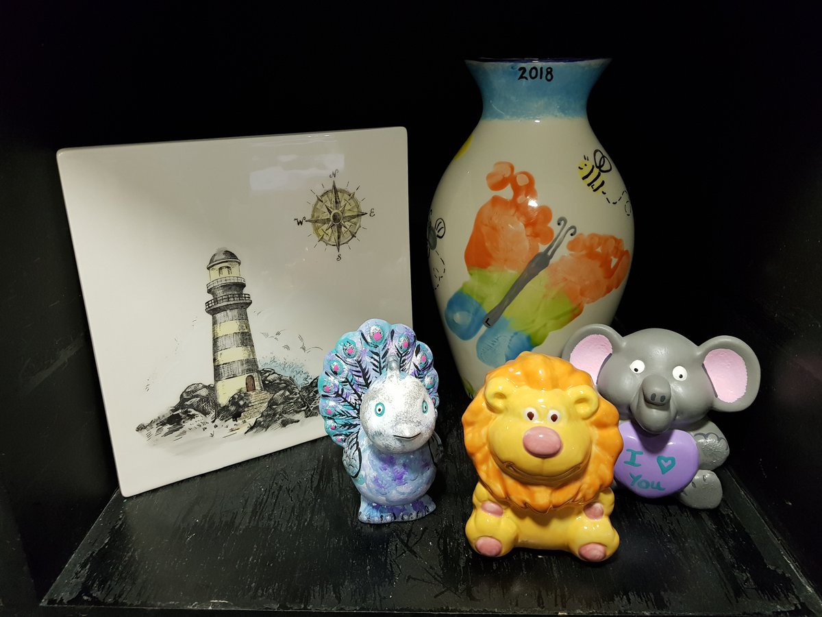 Pottery Painting available from 10am* daily.
No need to book and No studio fee!