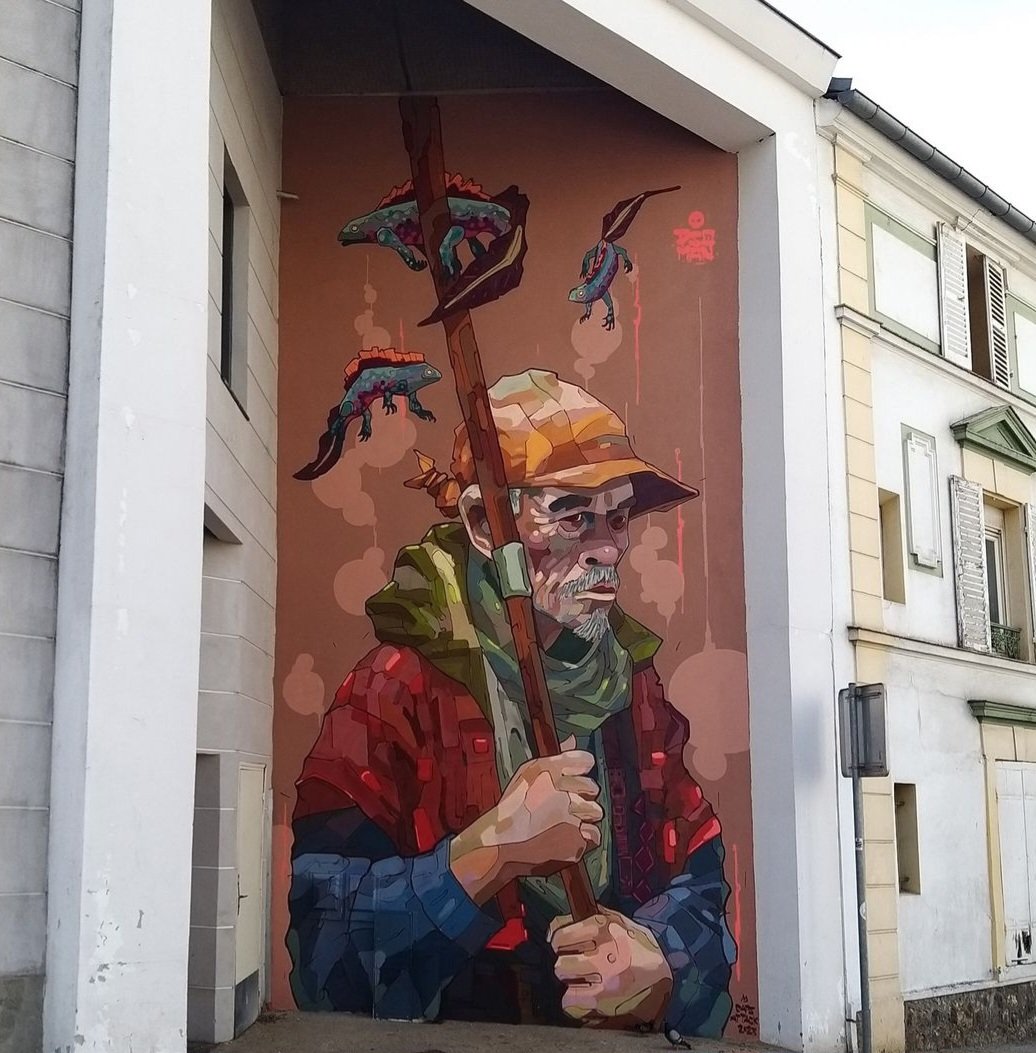 MolinaStreetArt's tweet image. Art by Belgian-Korean Psoman for Caps Attack Festival 2023 in Cergy-Pontoise, France #psoman #streetart #lamolinastreetart | photo by @ klodbonton