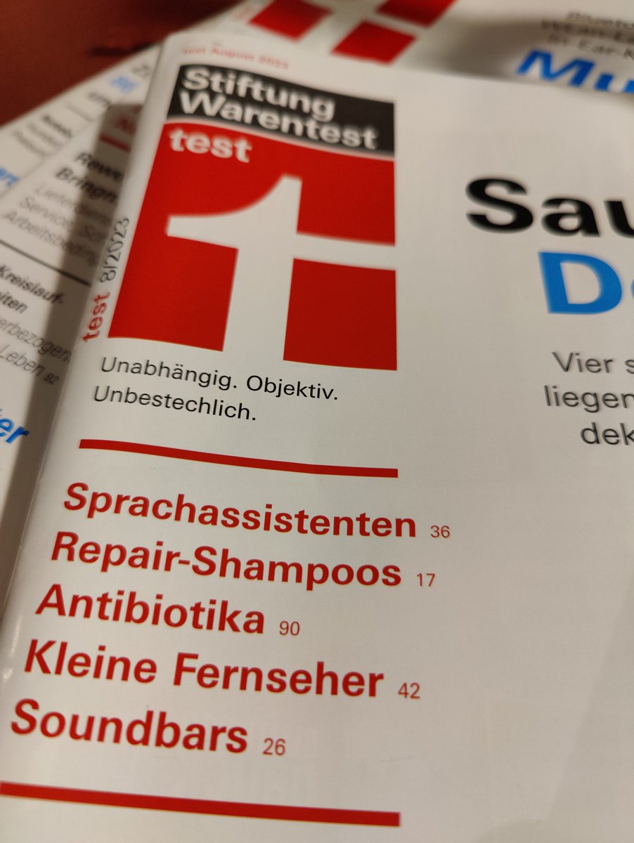 Freu mich schon auf "Aber Stiftung Warentest sagt das ist nicht so gut! "