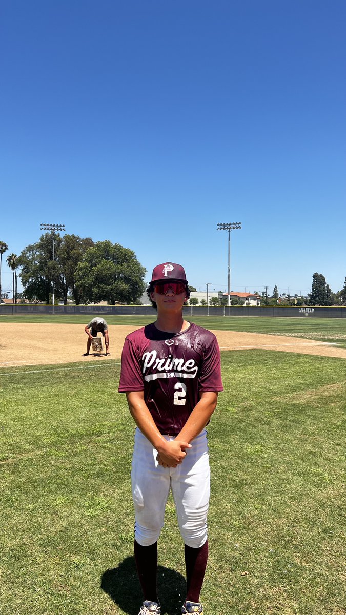 Five Tool California (@fivetoolca) on Twitter photo F: <a href="/USA_PrimeBB/">USA Prime Baseball</a> California 16U 11, Wow Factor Los Angeles 3
PoG: <a href="/NoahCharlton99/">Noah Charlton</a> 2-4, 3B, HR, 4 RBI, 2R
Notable: Matthew Sonksen 5 IP, 6K, 5H, ER F: <a href="/USA_PrimeBB/">USA Prime Baseball</a> California 16U 11, Wow Factor Los Angeles 3
PoG: <a href="/NoahCharlton99/">Noah Charlton</a> 2-4, 3B, HR, 4 RBI, 2R
Notable: Matthew Sonksen 5 IP, 6K, 5H, ER