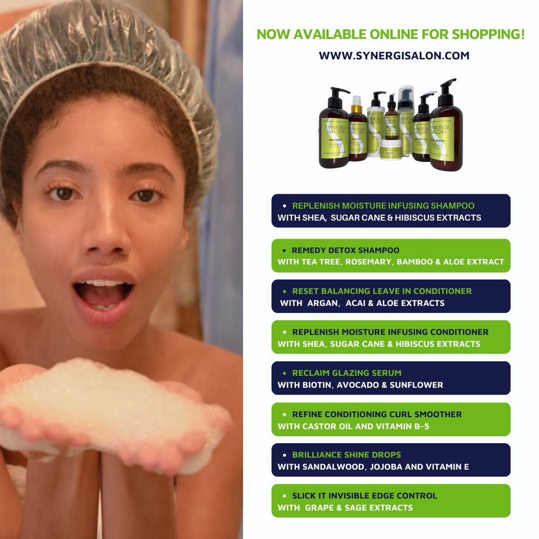 SynergiSalon's tweet image. Hurry over to our website SynergiSalon.com to browse and order your favorites, from luxurious shampoos to game-changing styling products.

Limited stock is available in convenient 8oz or 32oz sizes, so don't wait!
.
.
.
#HairWashDay #WeekendRoutine #HairCareEssentials