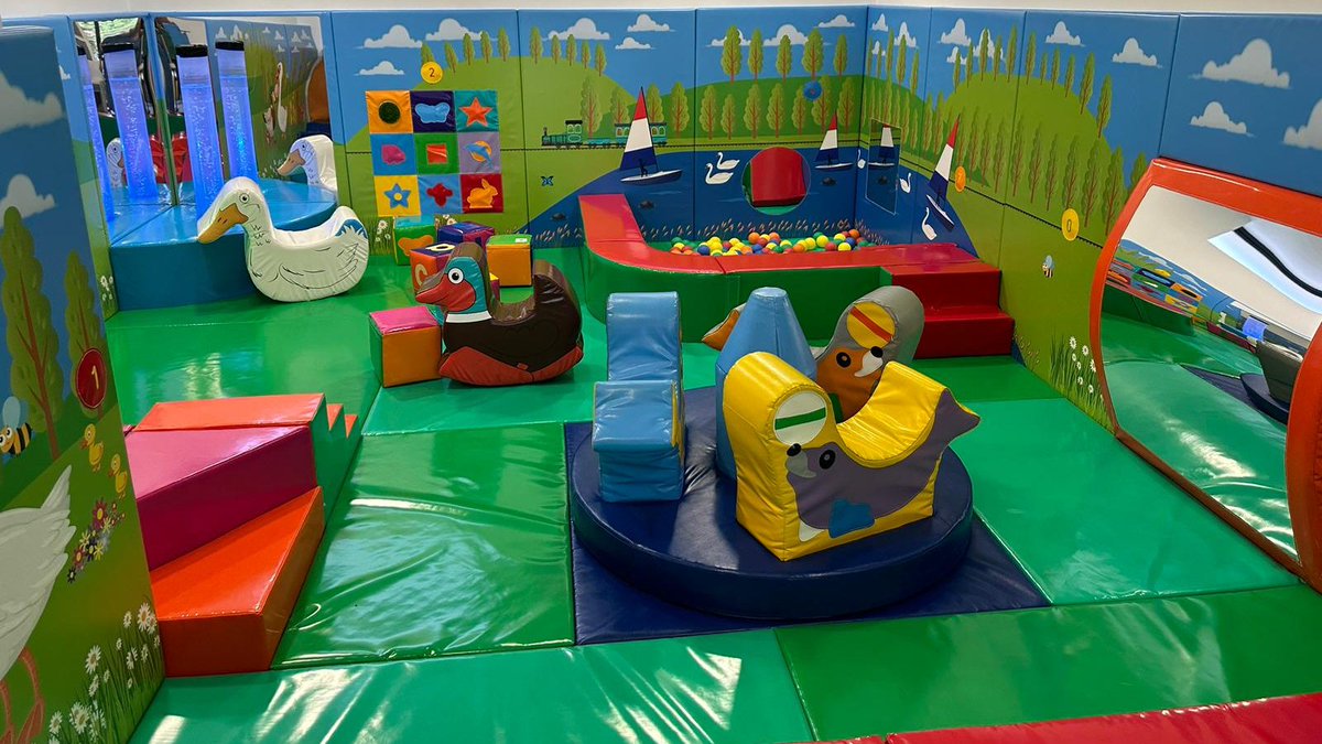 The New under 3's area in our soft play. 
Little ones can explore different textures and enjoy the range of equipment designed for them! 
Open daily from 10am*