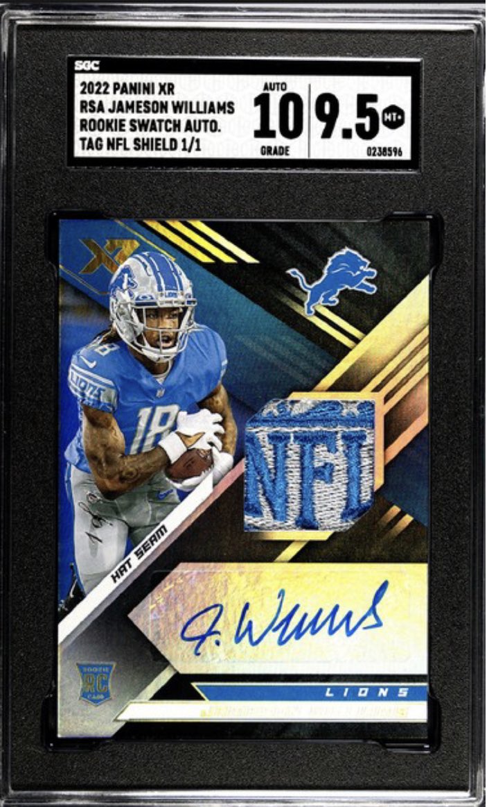 reckless_cards's tweet photo. So we had a @sgcgrading order pop.  Cards are en route to my house.  Thought it would be cool to show off this card (again) but in a slab. https://t.co/rPRqrF7UPa